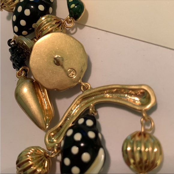 Tory Burch final sale Roxanne charms hand painted statement earrings - Picture 6 of 7